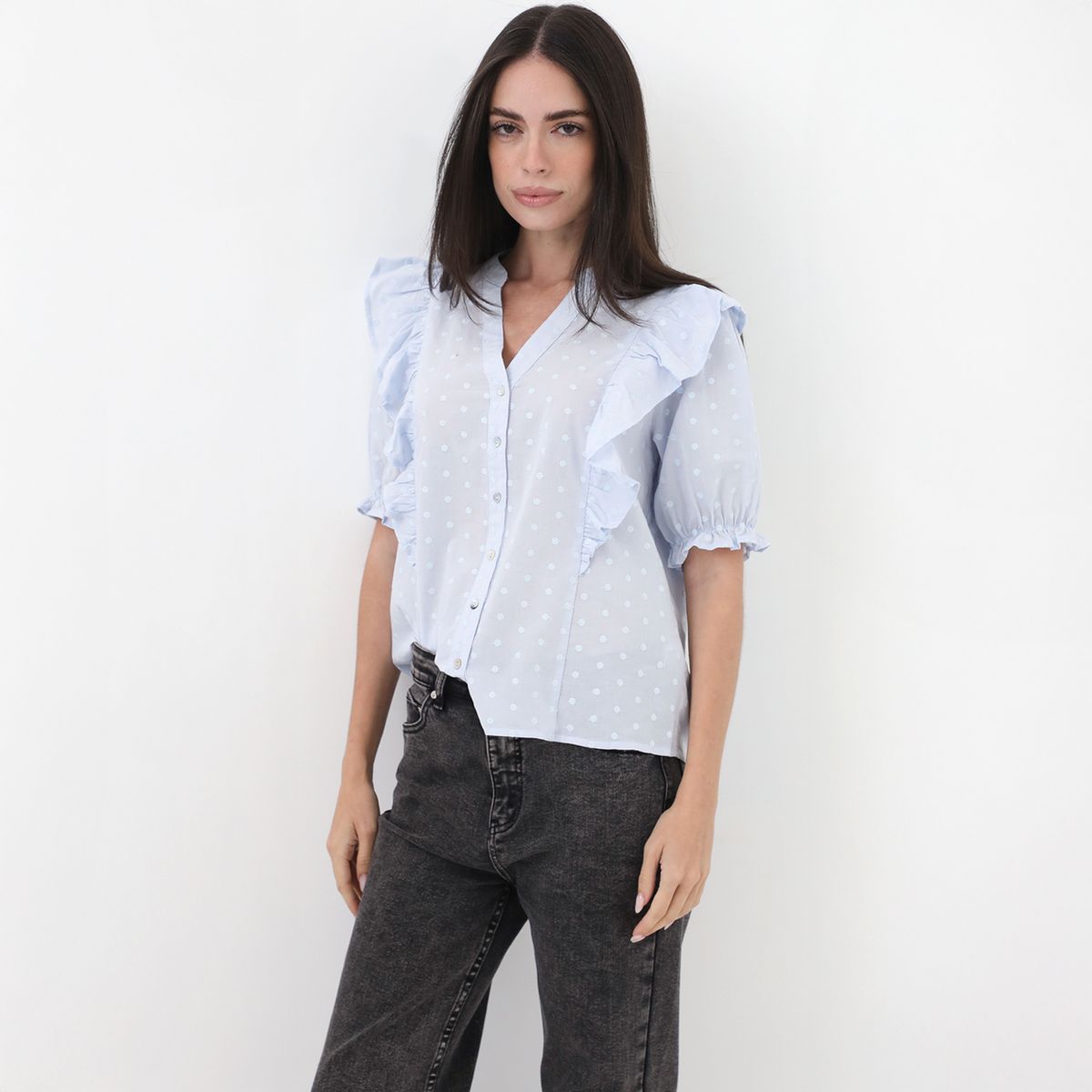 UNIVERSITY CLUB - Blusa Casual 100% Algodón Mujer University Club