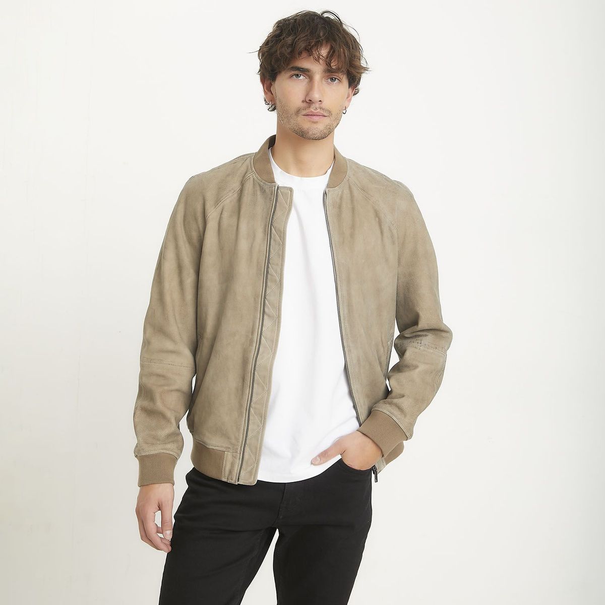 WOLF&HANK - Casaca 100% Cuero Casual Hombre Wolf&hank