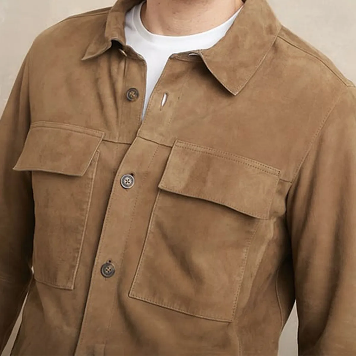 WOLF&HANK - Casaca 100% Cuero Casual Hombre Wolf&hank