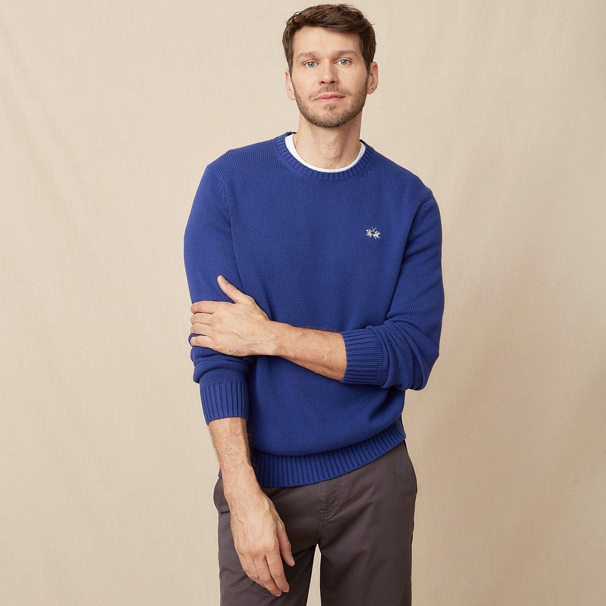 LA MARTINA - Chompa 100% Algodón Sport Hombre La Martina