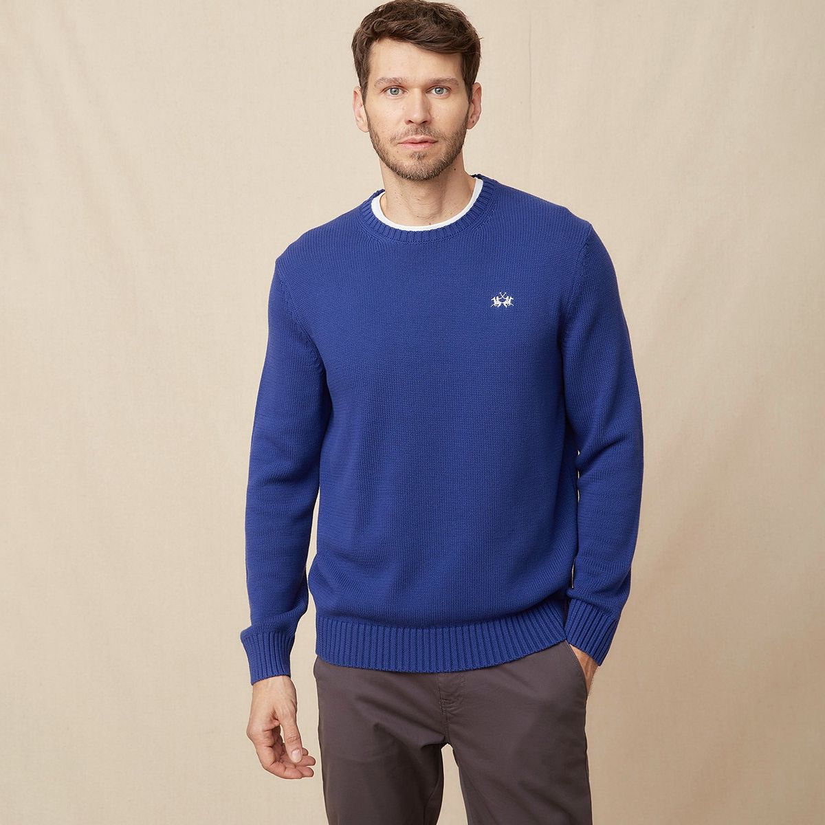 LA MARTINA - Chompa 100% Algodón Sport Hombre La Martina