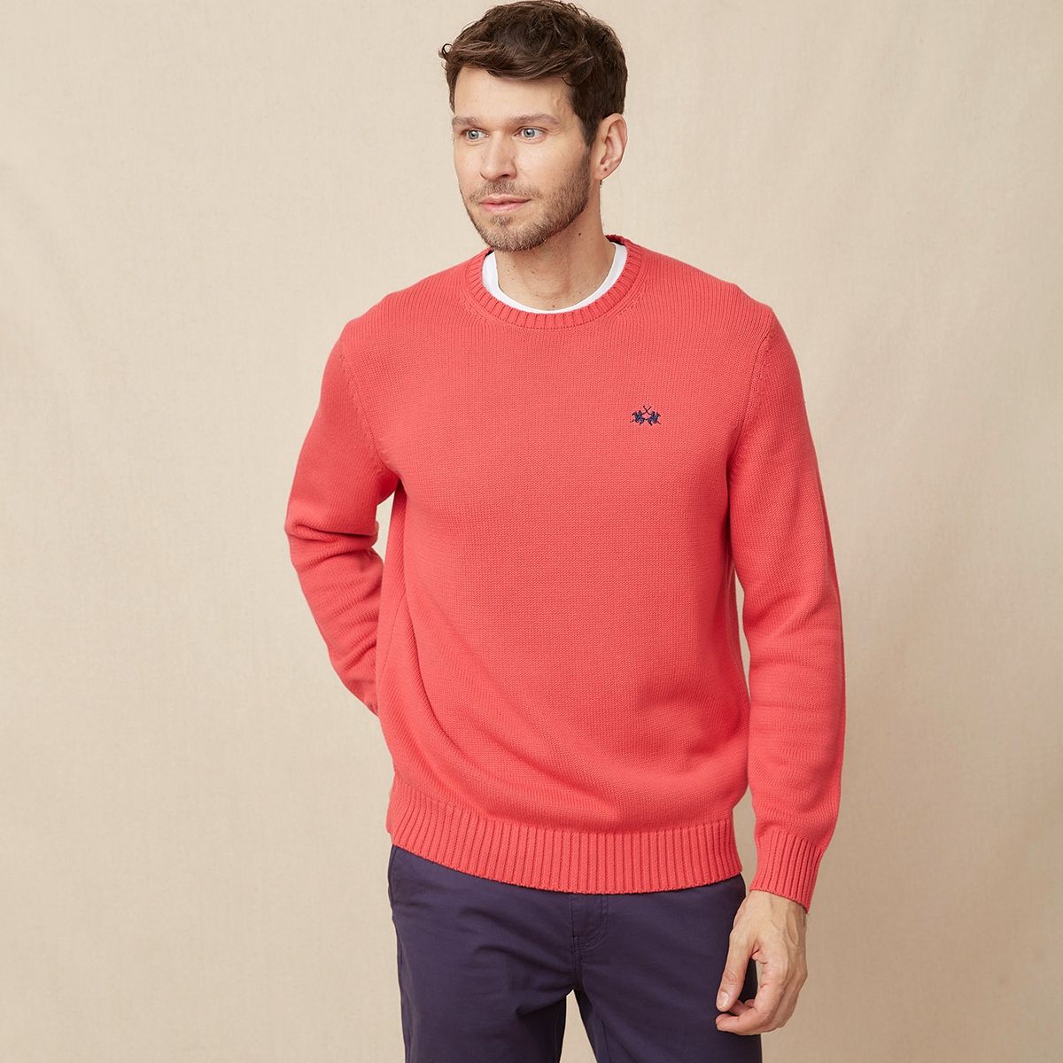 LA MARTINA - Chompa 100% Algodón Sport Hombre La Martina