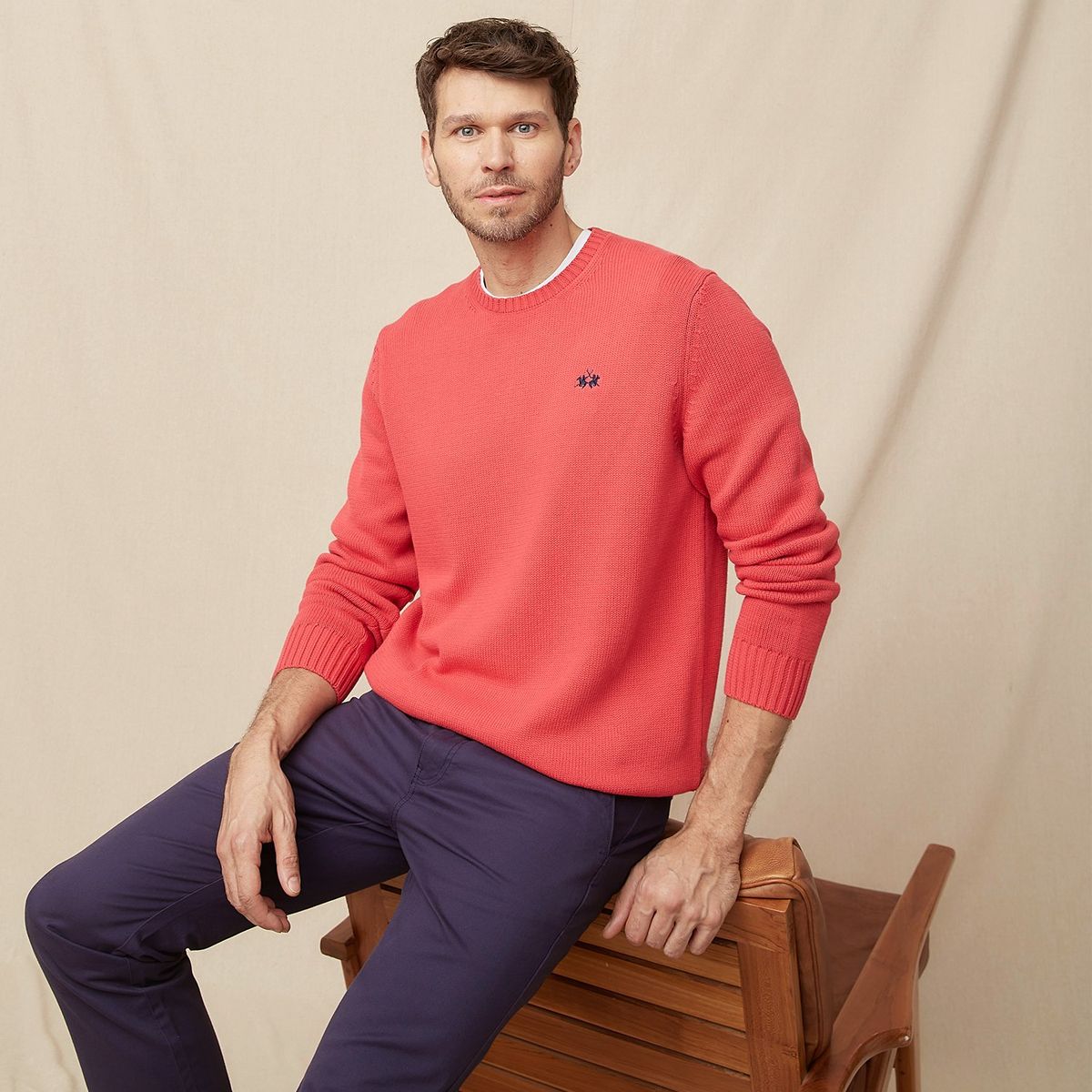 LA MARTINA - Chompa 100% Algodón Sport Hombre La Martina