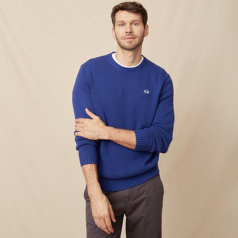 LA MARTINA - Chompa 100% Algodón Sport Hombre La Martina