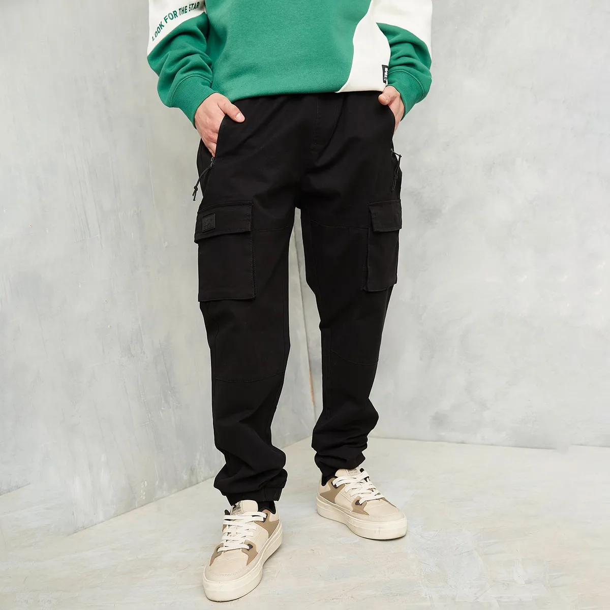 STARTER - Pantalón Cargo Jogger Casual Hombre Starter