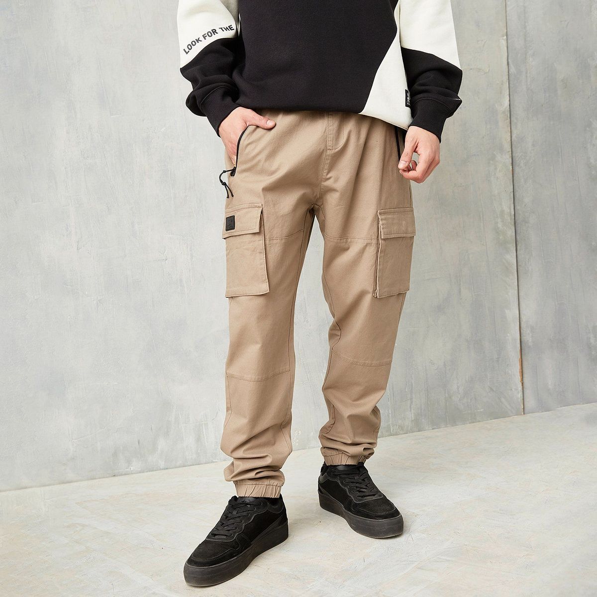 STARTER - Pantalón Cargo Jogger Casual Hombre Starter