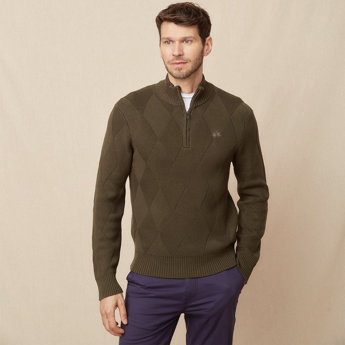 LA MARTINA - Chompa Algodón Casual Hombre La Martina