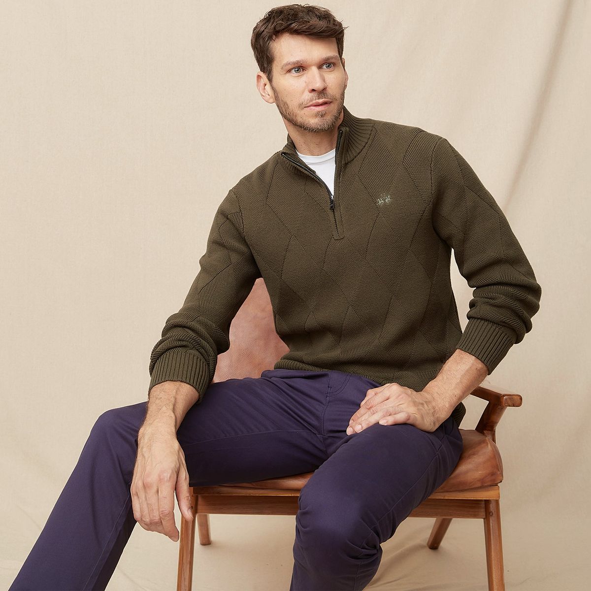 LA MARTINA - Chompa Algodón Casual Hombre La Martina