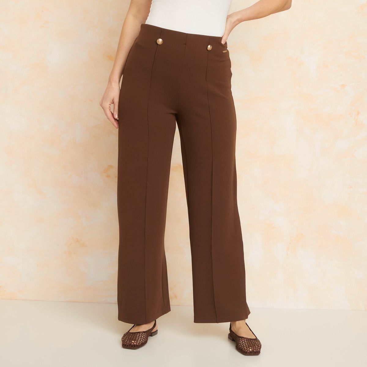 STEFANO COCCI - Pantalón Palazzo Casual Mujer Stefano Cocci