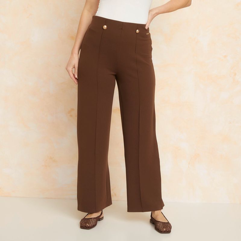 STEFANO COCCI - Pantalón Palazzo Casual Mujer Stefano Cocci