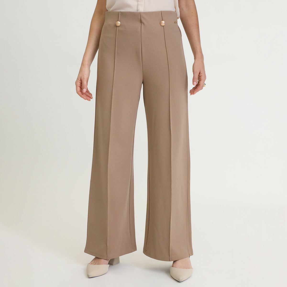 STEFANO COCCI - Pantalón Palazzo Casual Mujer Stefano Cocci