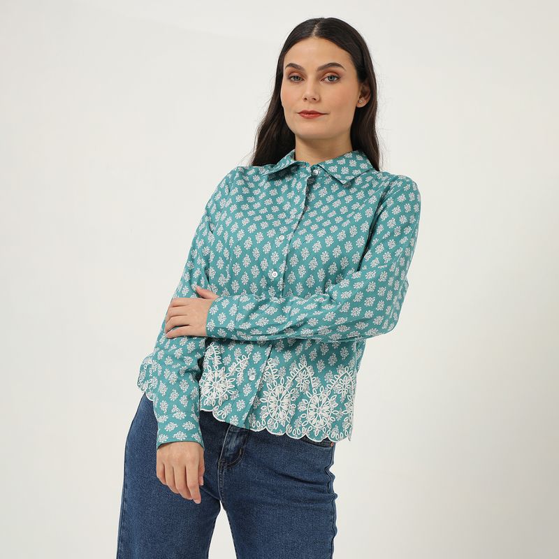 NEWPORT - Blusa Manga Larga 100% Algodón Mujer Newport