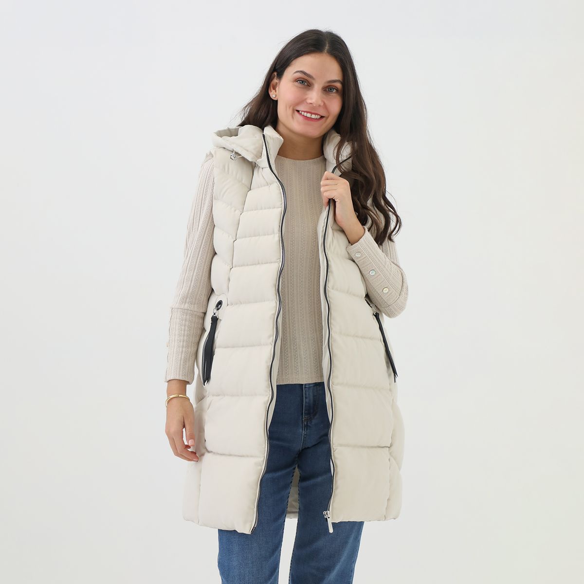 NEWPORT - Chaleco Largo Mujer Newport