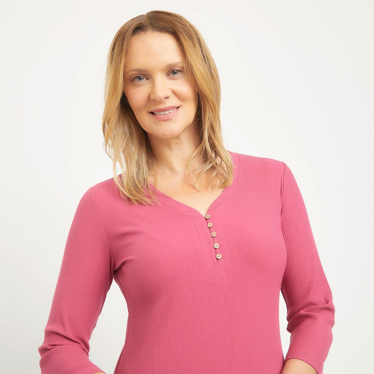 NEWPORT - Polo Manga Larga Casual Mujer Newport