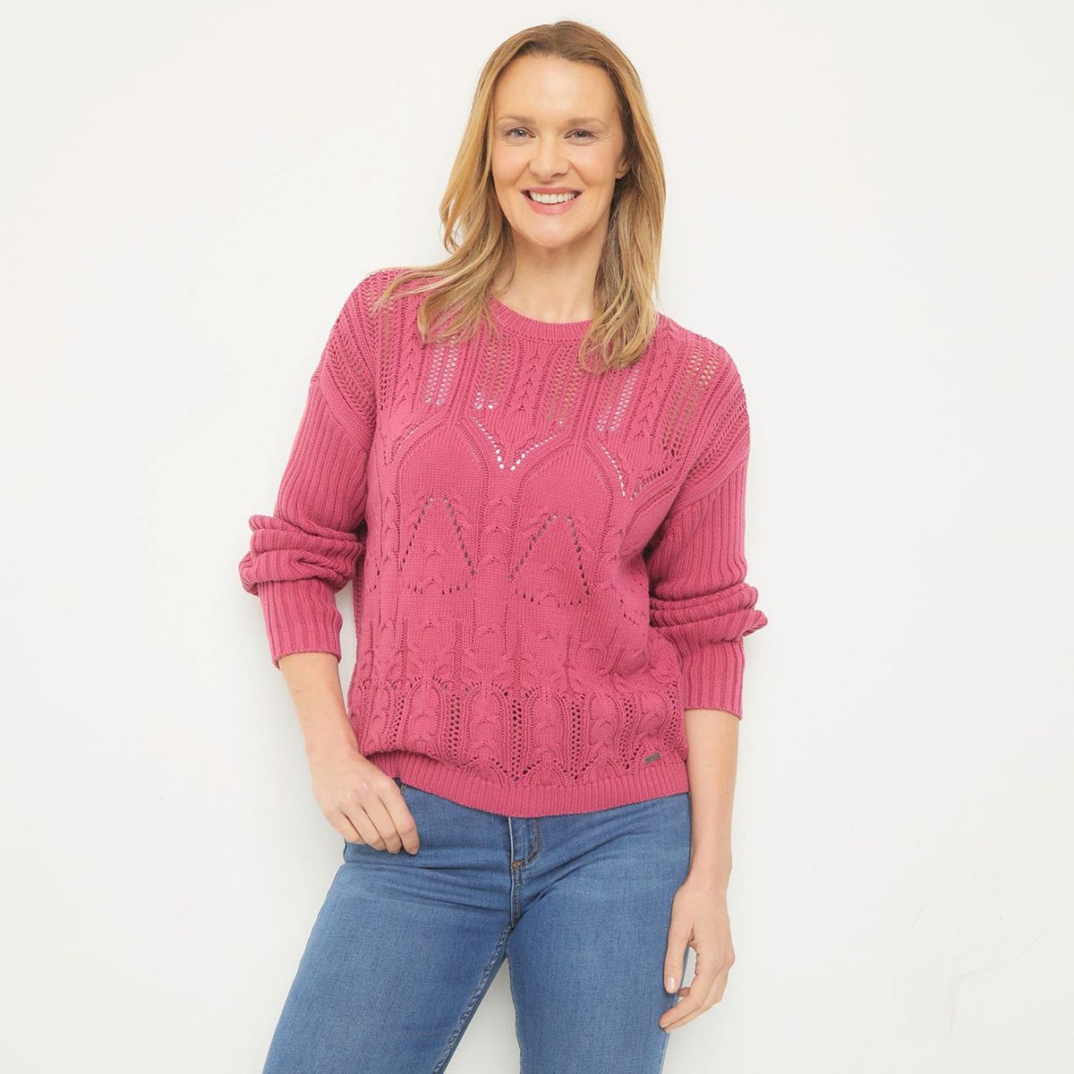 NEWPORT - Chompa 100% Algodón Mujer Newport