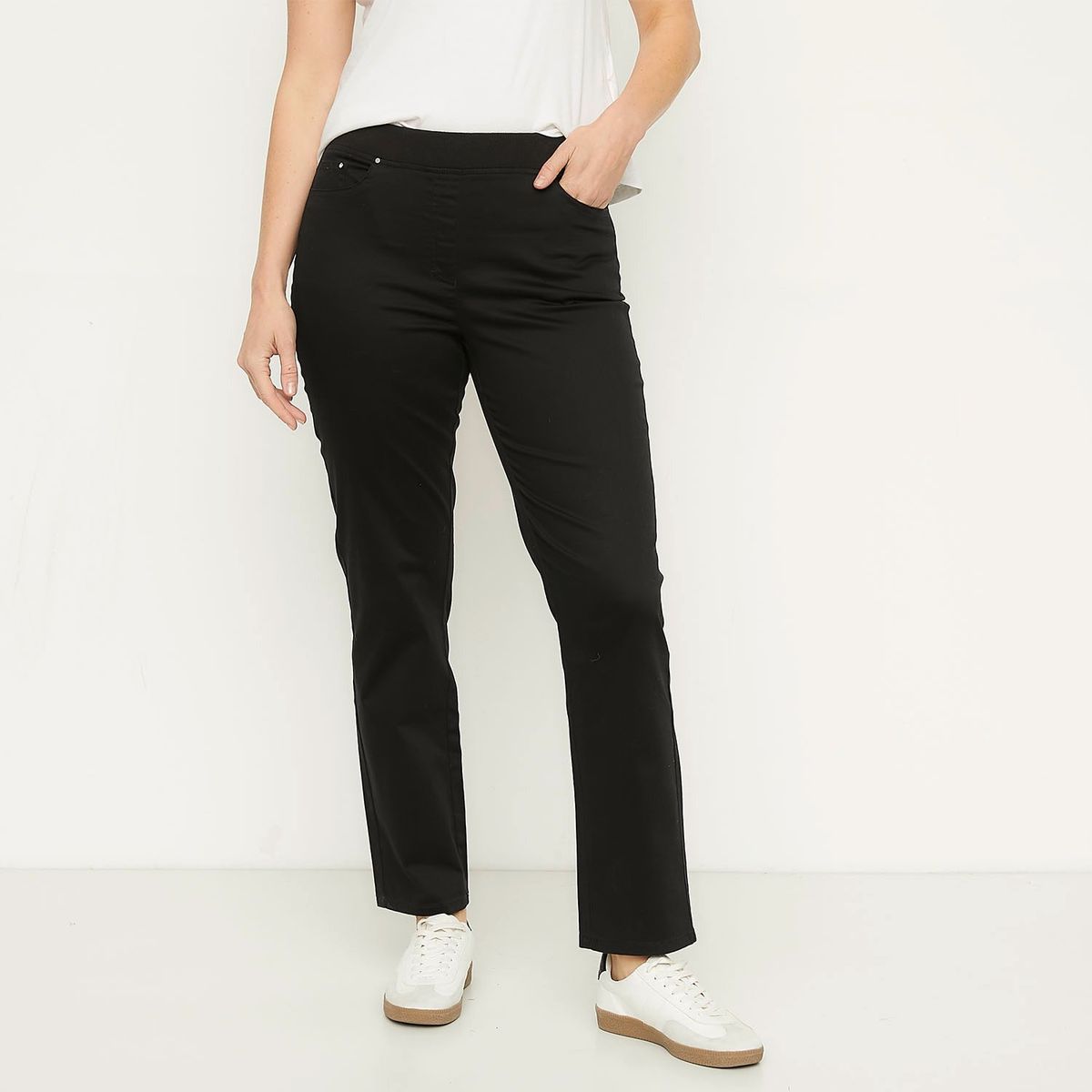 NEWPORT - Pantalón Recto Algodón Mujer Newport