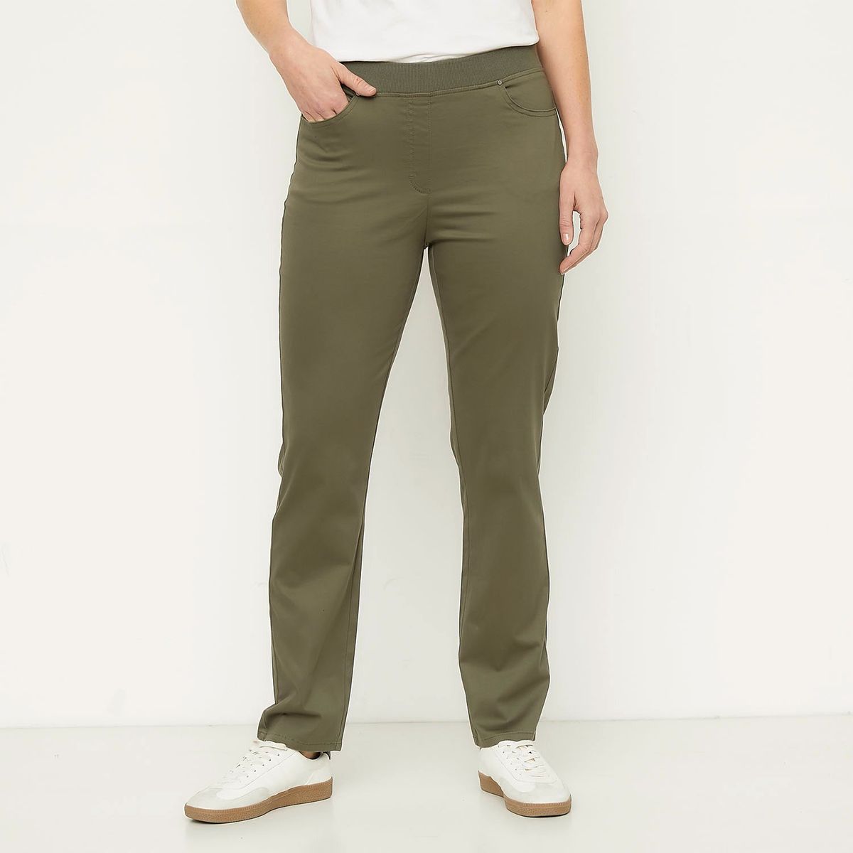 NEWPORT - Pantalón Recto Algodón Mujer Newport