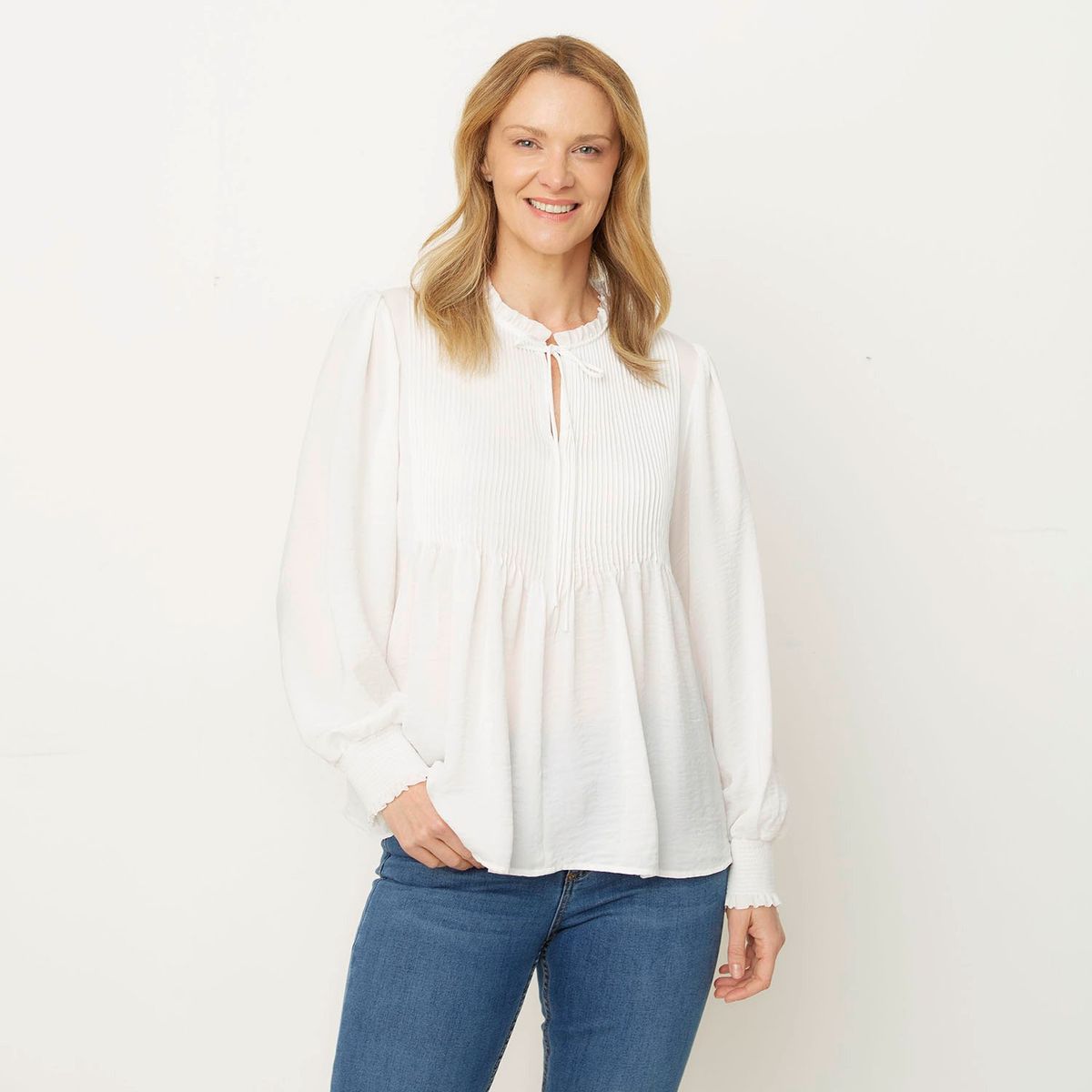 NEWPORT - Blusa Manga Larga Casual Mujer Newport