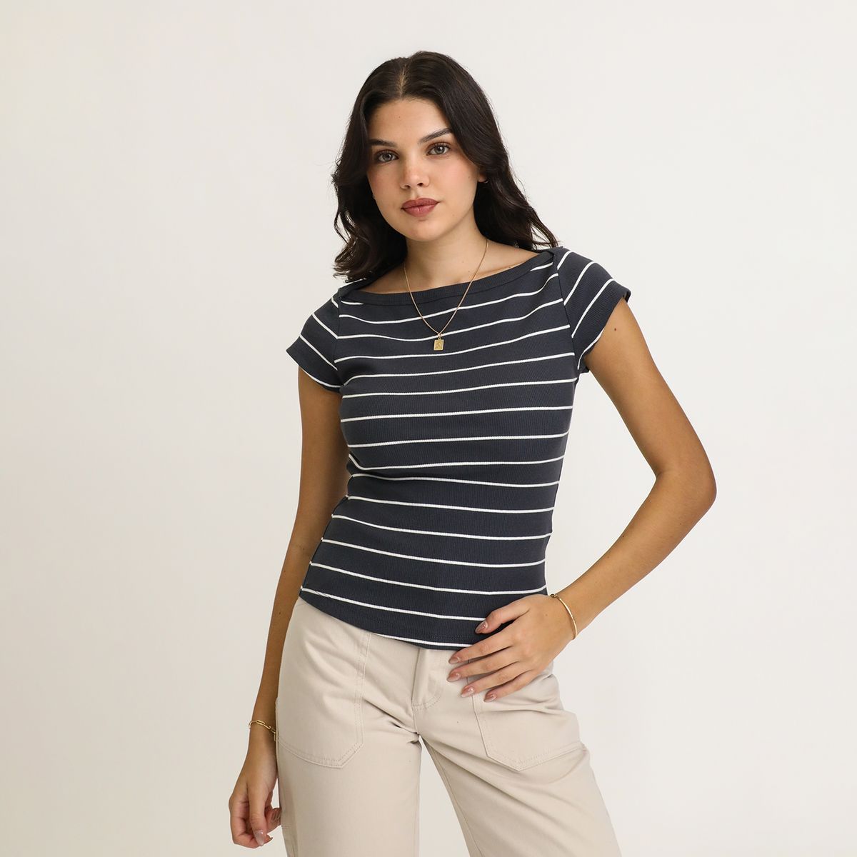 SYBILLA - Polo Manga Corta Casual Mujer Sybilla