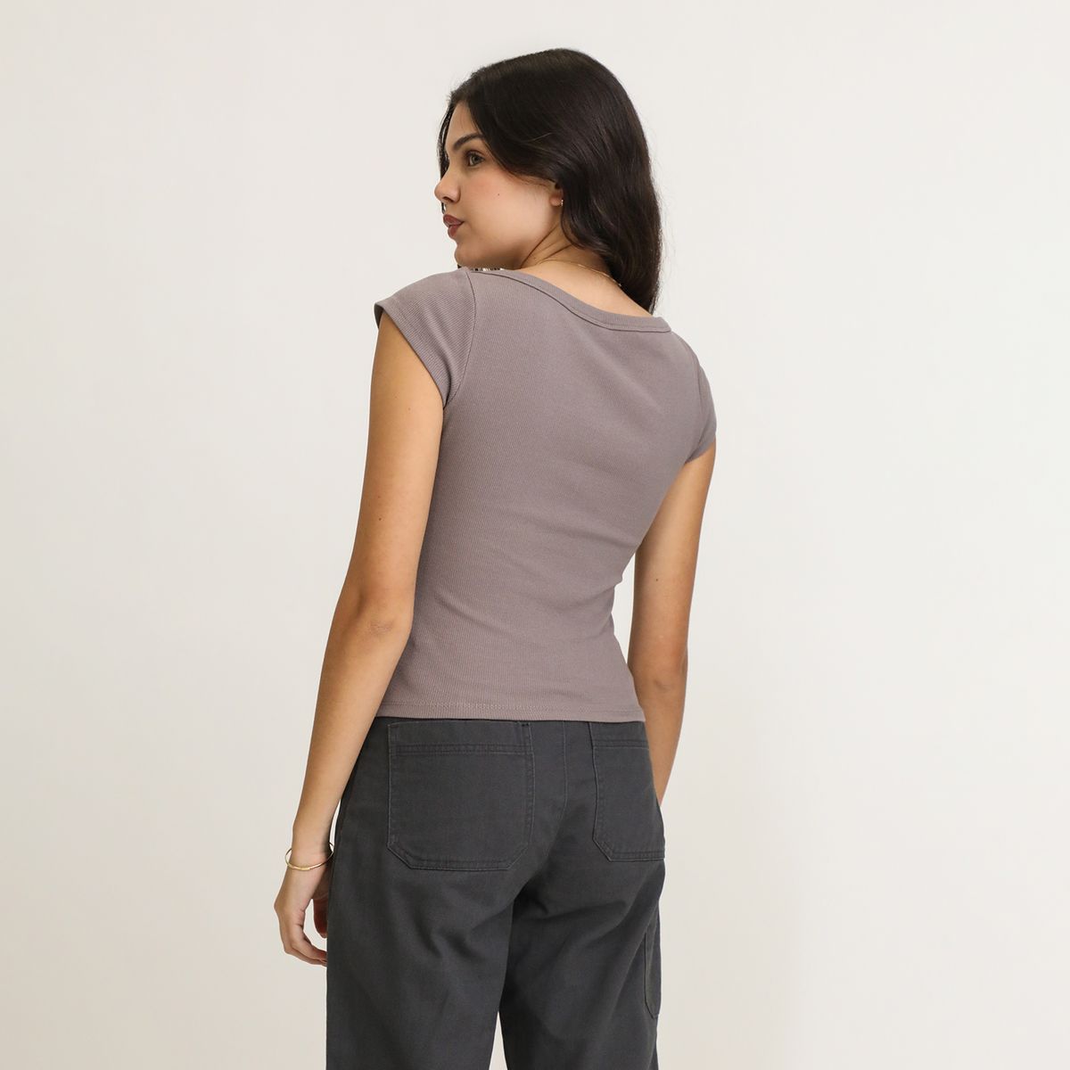 SYBILLA - Polo Manga Corta Casual Mujer Sybilla