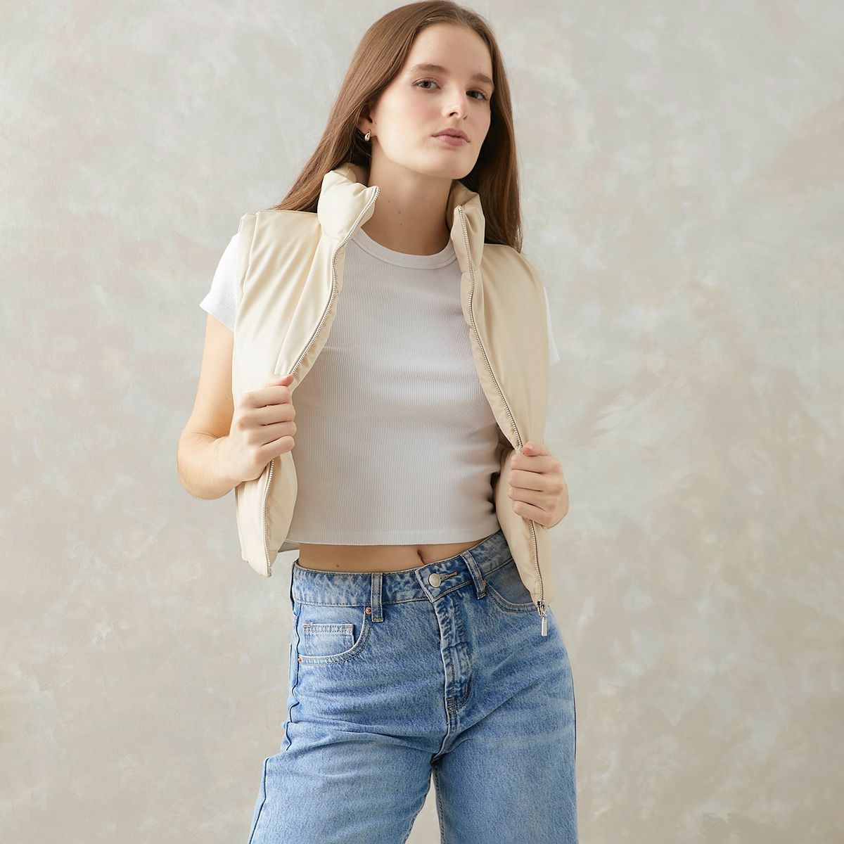 SYBILLA - Chaleco Casual Mujer Sybilla