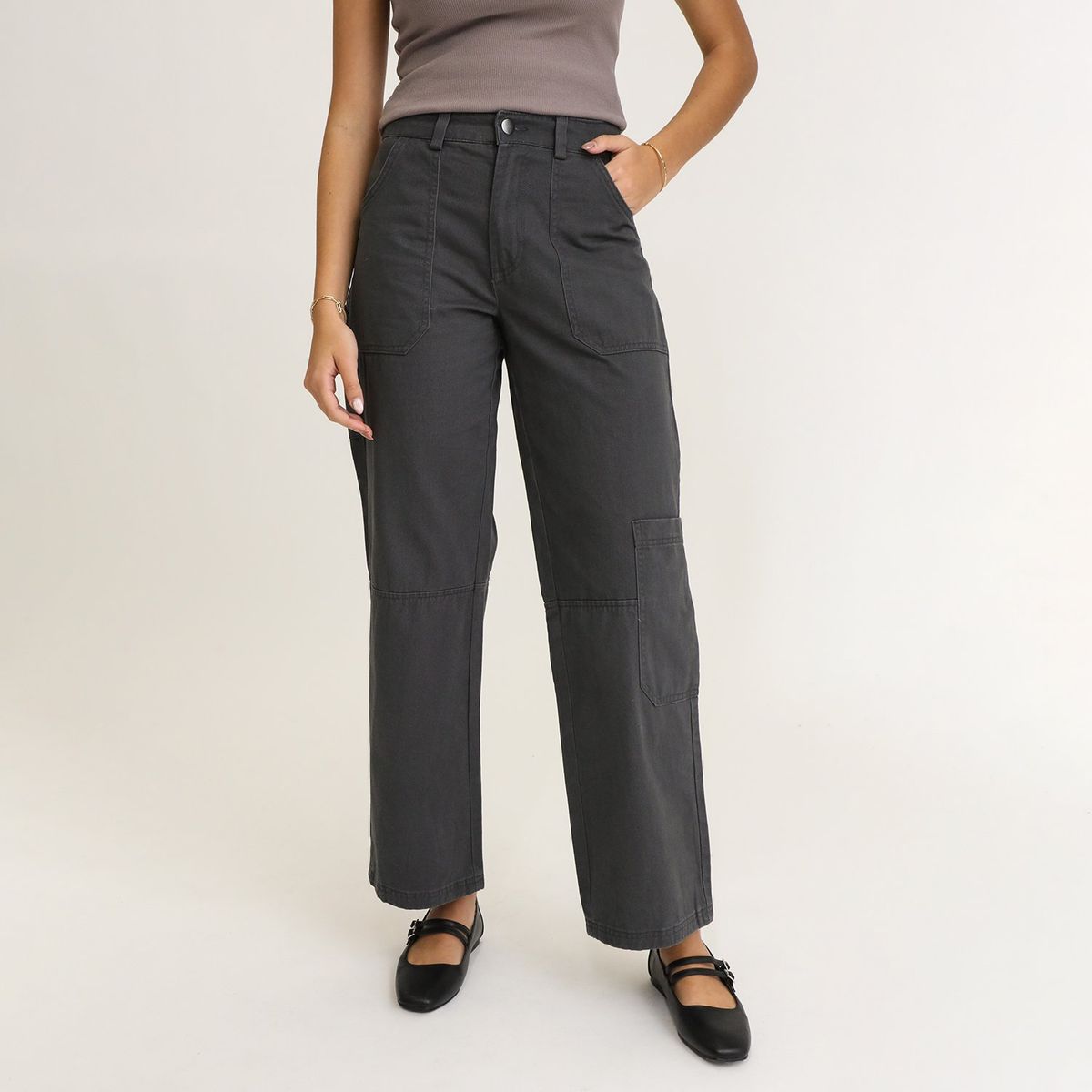 SYBILLA - Pantalón Cargo Casual Mujer Sybilla