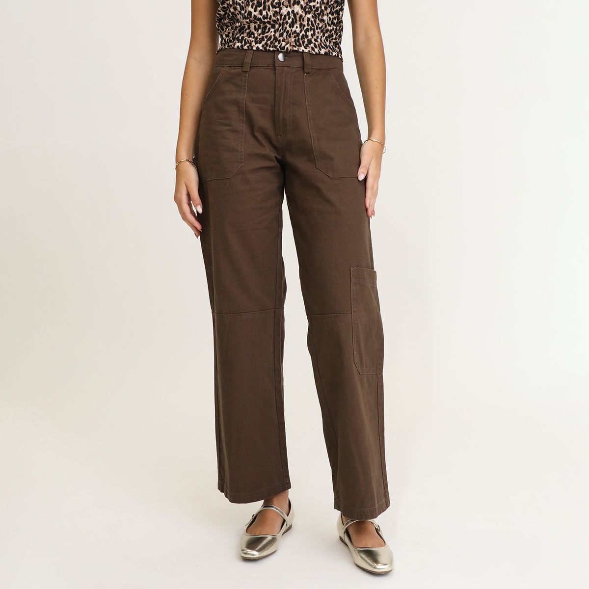 SYBILLA - Pantalón Cargo Casual Mujer Sybilla