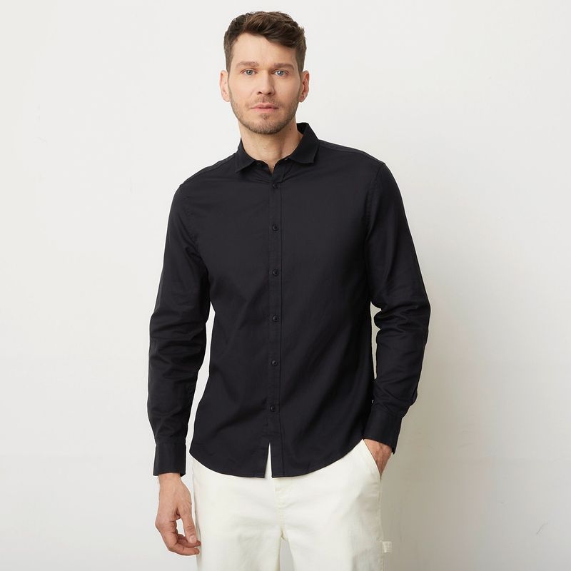 BASEMENT - Camisa 100% Algodón Sport Hombre Basement