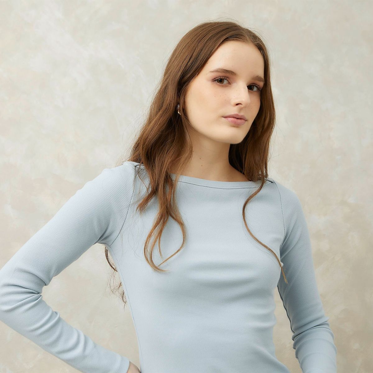 SYBILLA - Polo Manga Larga Casual Mujer Sybilla