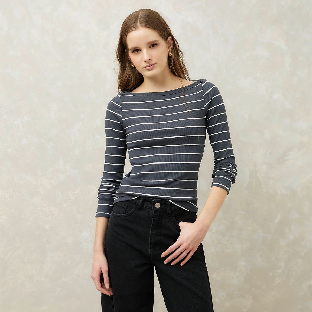 SYBILLA - Polo Manga Larga Casual Mujer Sybilla