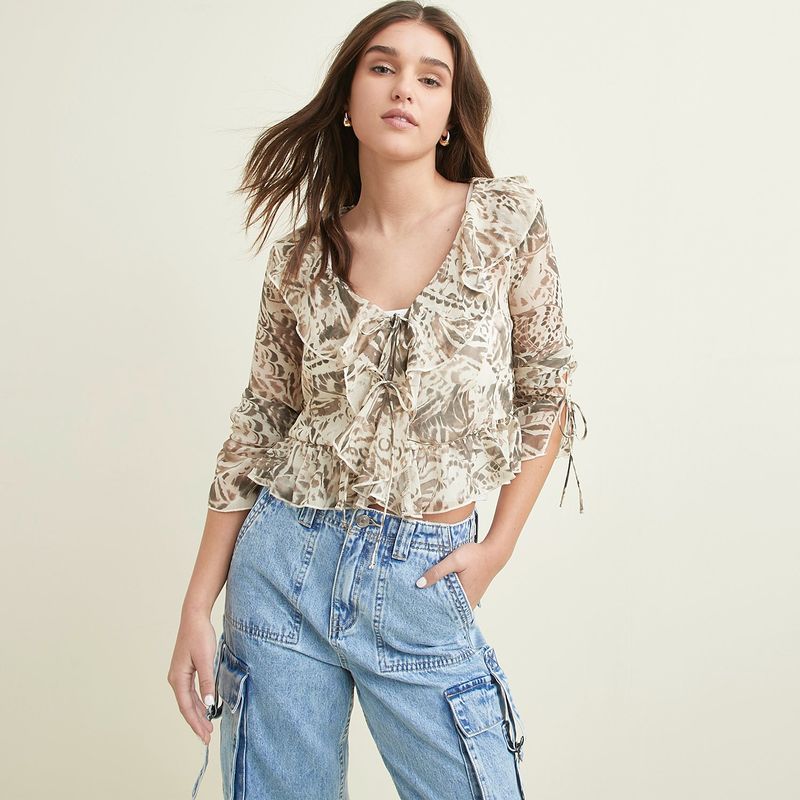 SYBILLA - Blusa Casual Mujer Sybilla