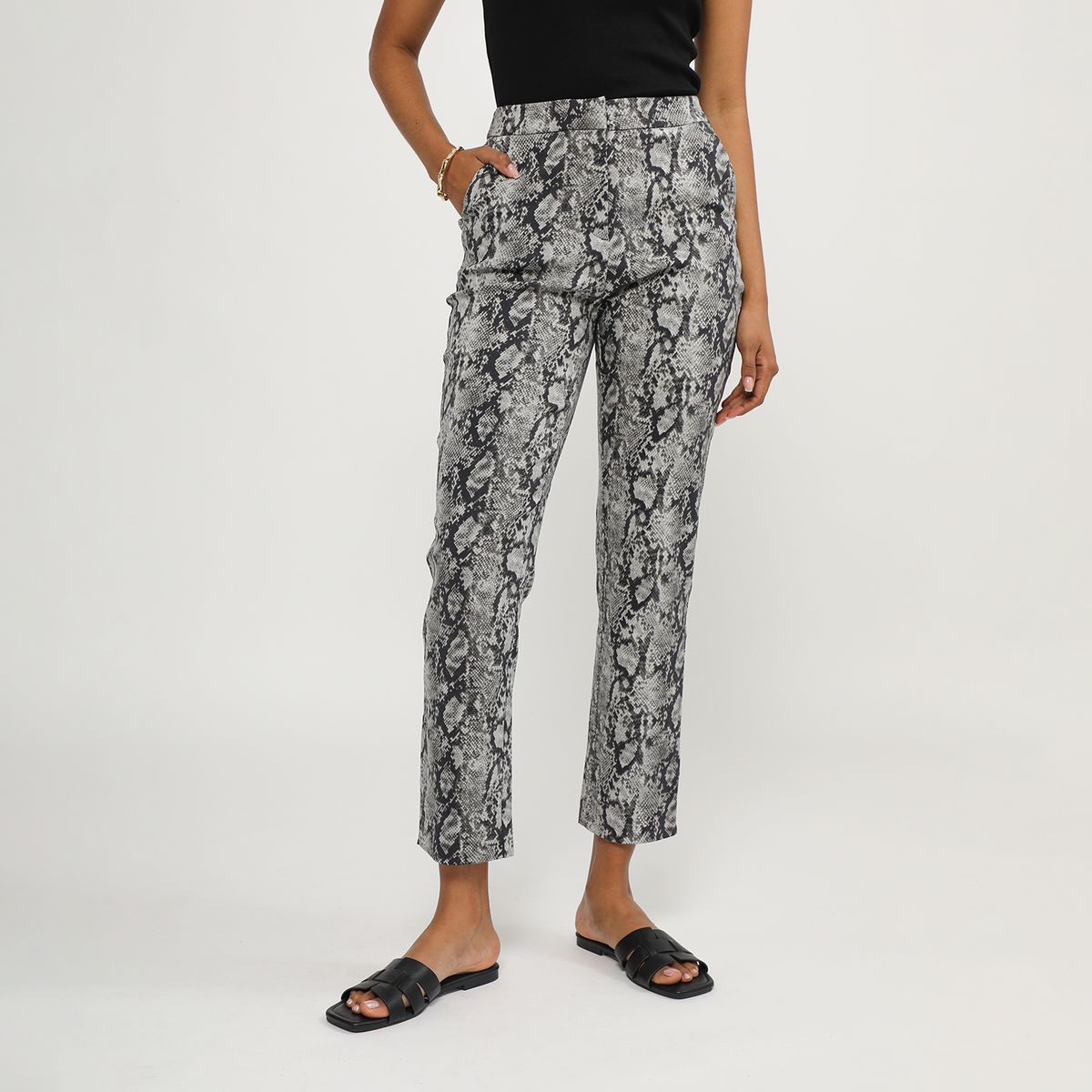 UNIVERSITY CLUB - Pantalón Straight Tiro Alto Mujer University Club