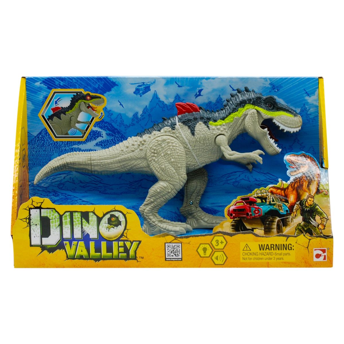 DINO VALLEY - Juguete Dinosaurio Rugiente Con Luz Y Sonido Dino Valley