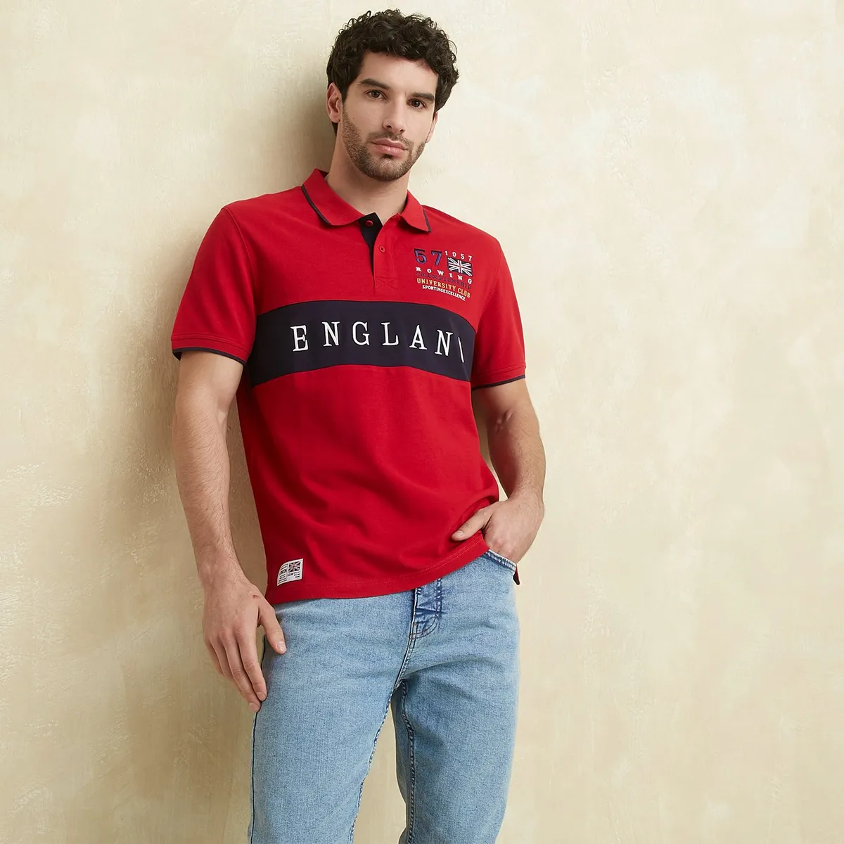 UNIVERSITY CLUB - Polo 100% Algodón Manga Larga Hombre University Club