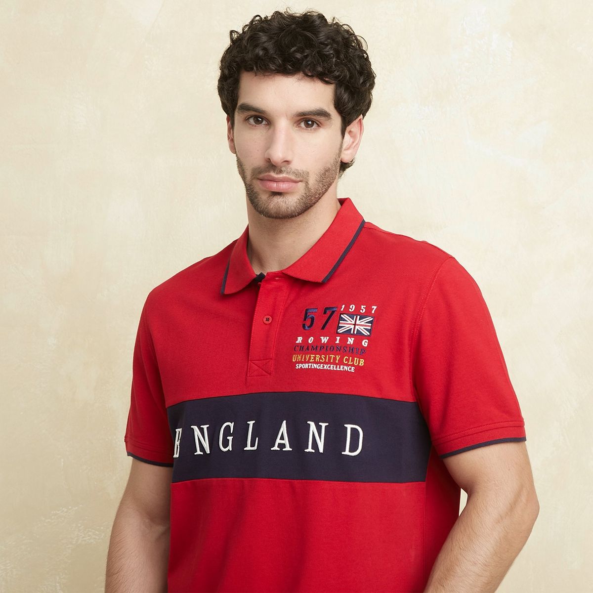 UNIVERSITY CLUB - Polo 100% Algodón Manga Larga Hombre University Club