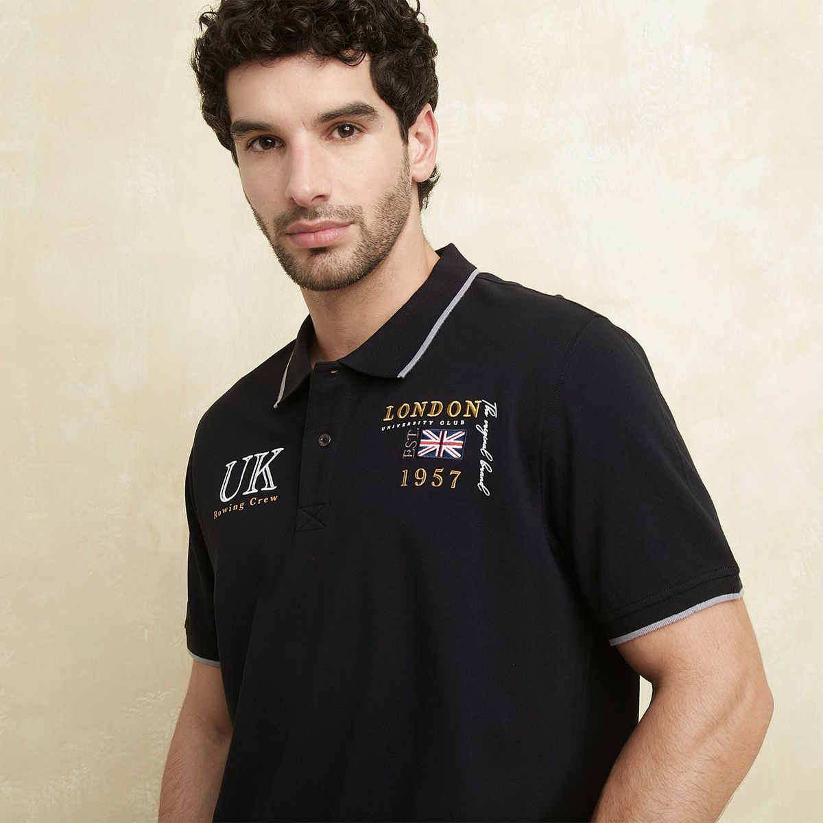 UNIVERSITY CLUB - Polo 100% Algodón Manga Larga Hombre University Club