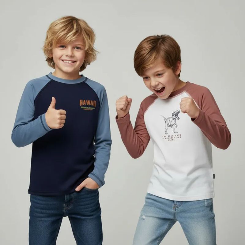 YAMP - Polo Uv Manga Larga Niño Pack X2 Yamp