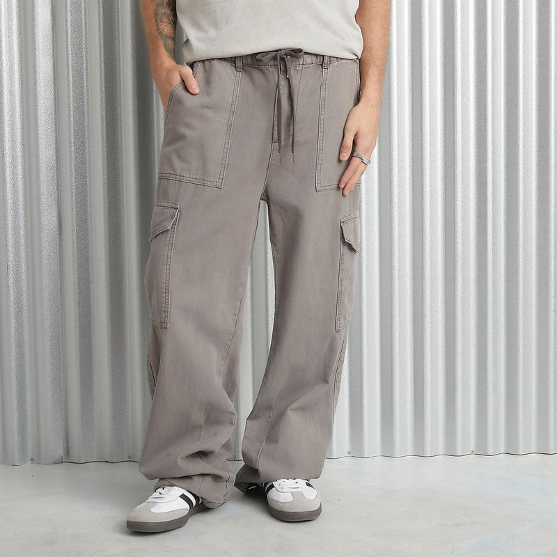 DENIMLAB - Pantalón 100% Algodón Cargo Hombre Denimlab