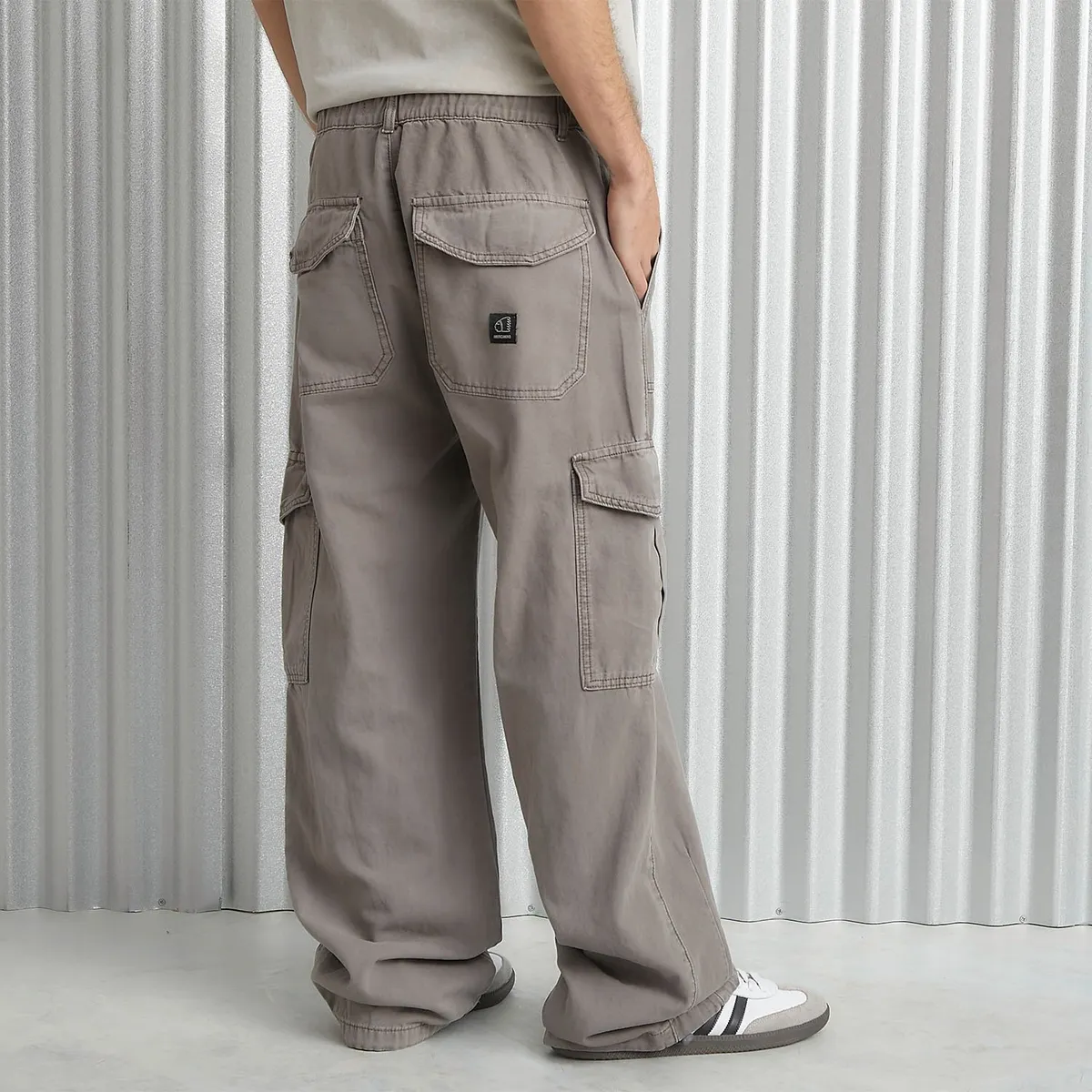 DENIMLAB - Pantalón 100% Algodón Cargo Hombre Denimlab