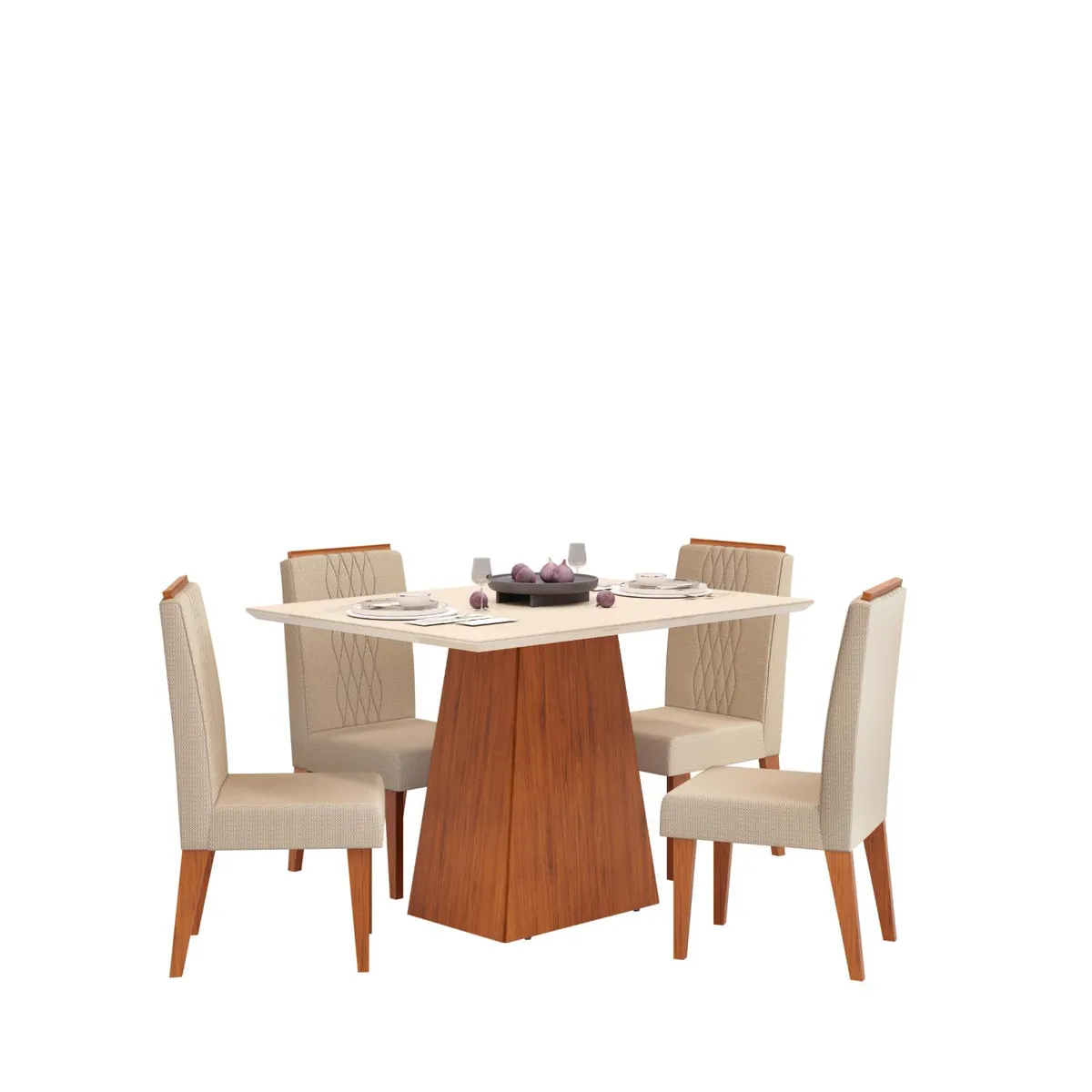 MICA - Juego De Comedor Dulce 4 Sillas