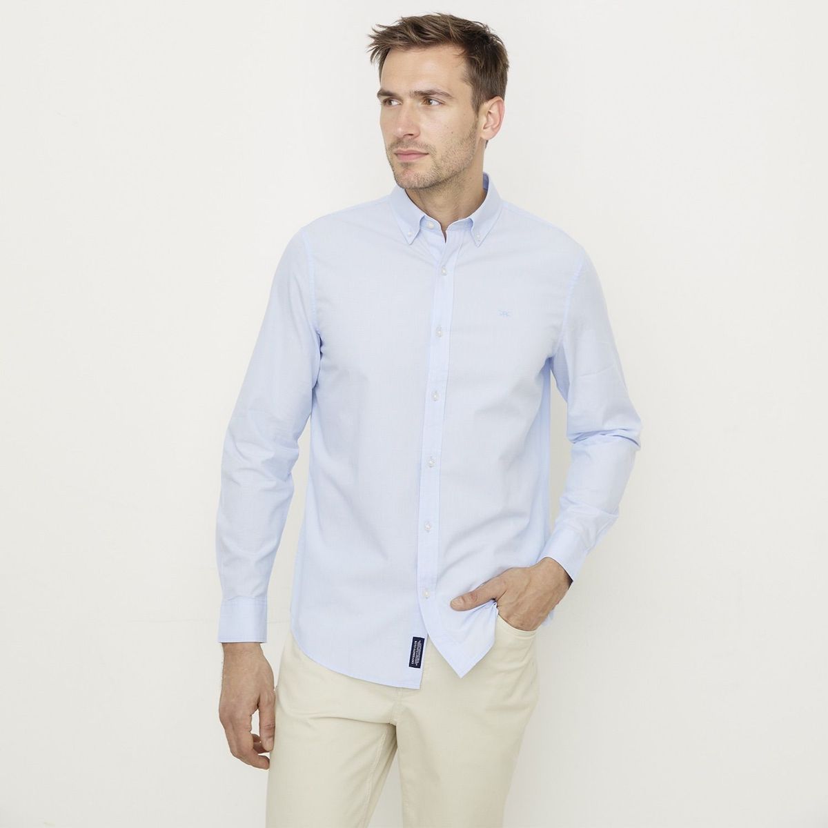 UNIVERSITY CLUB - Camisa 100% Algodón Casual Hombre University Club