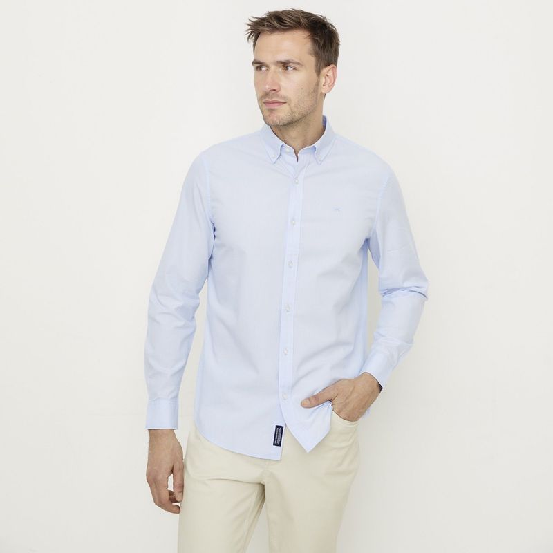 UNIVERSITY CLUB - Camisa 100% Algodón Casual Hombre University Club