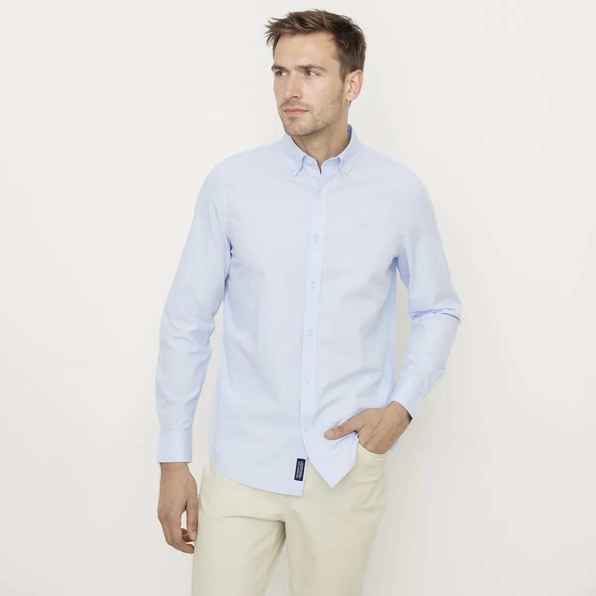 UNIVERSITY CLUB - Camisa 100% Algodón Casual Hombre University Club
