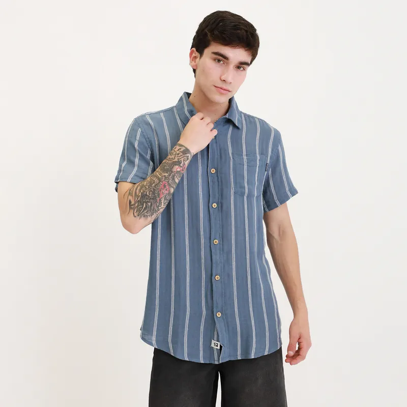 DOO AUSTRALIA - Camisa Algodón Manga Corta Casual Doo Australia