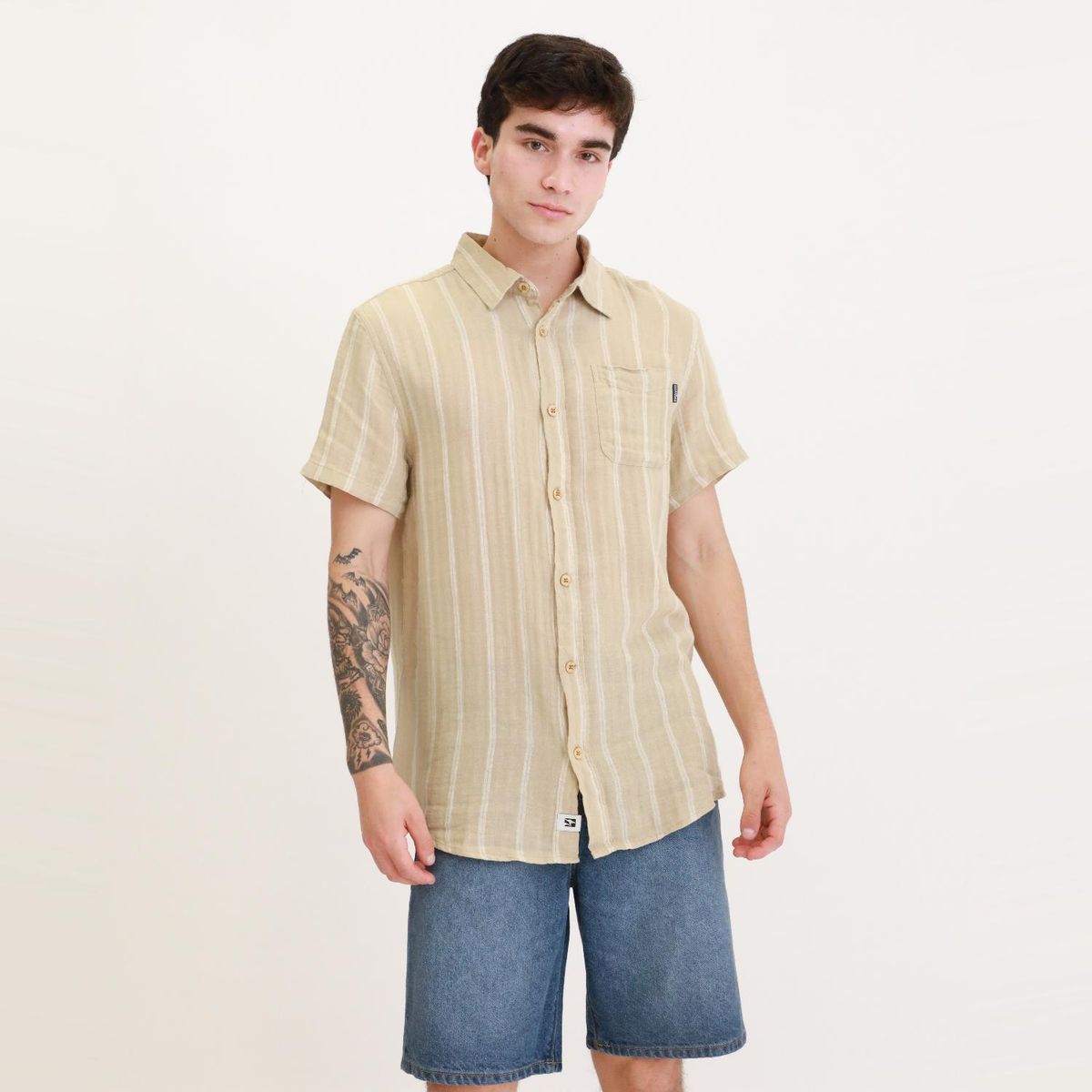 DOO AUSTRALIA - Camisa Algodón Manga Corta Casual Doo Australia