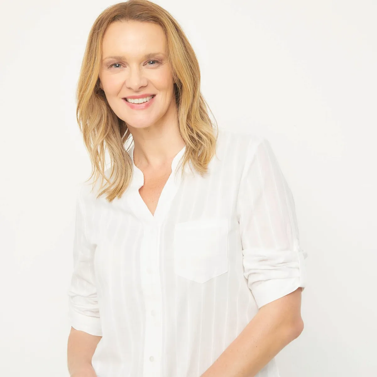 NEWPORT - Blusa Manga Larga 100% Algodón Mujer Newport