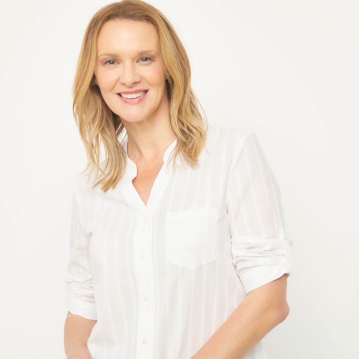 NEWPORT - Blusa Manga Larga 100% Algodón Mujer Newport