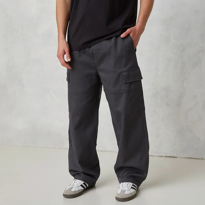 BEARCLIFF - Pantalón Algodón Cargo Fit Baggy Hombre Bearcliff