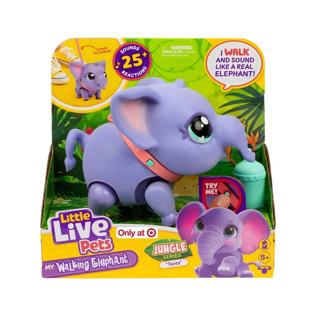 LITTLE LIVE PETS - Elefante Interactivo Caminador Little Live Pets