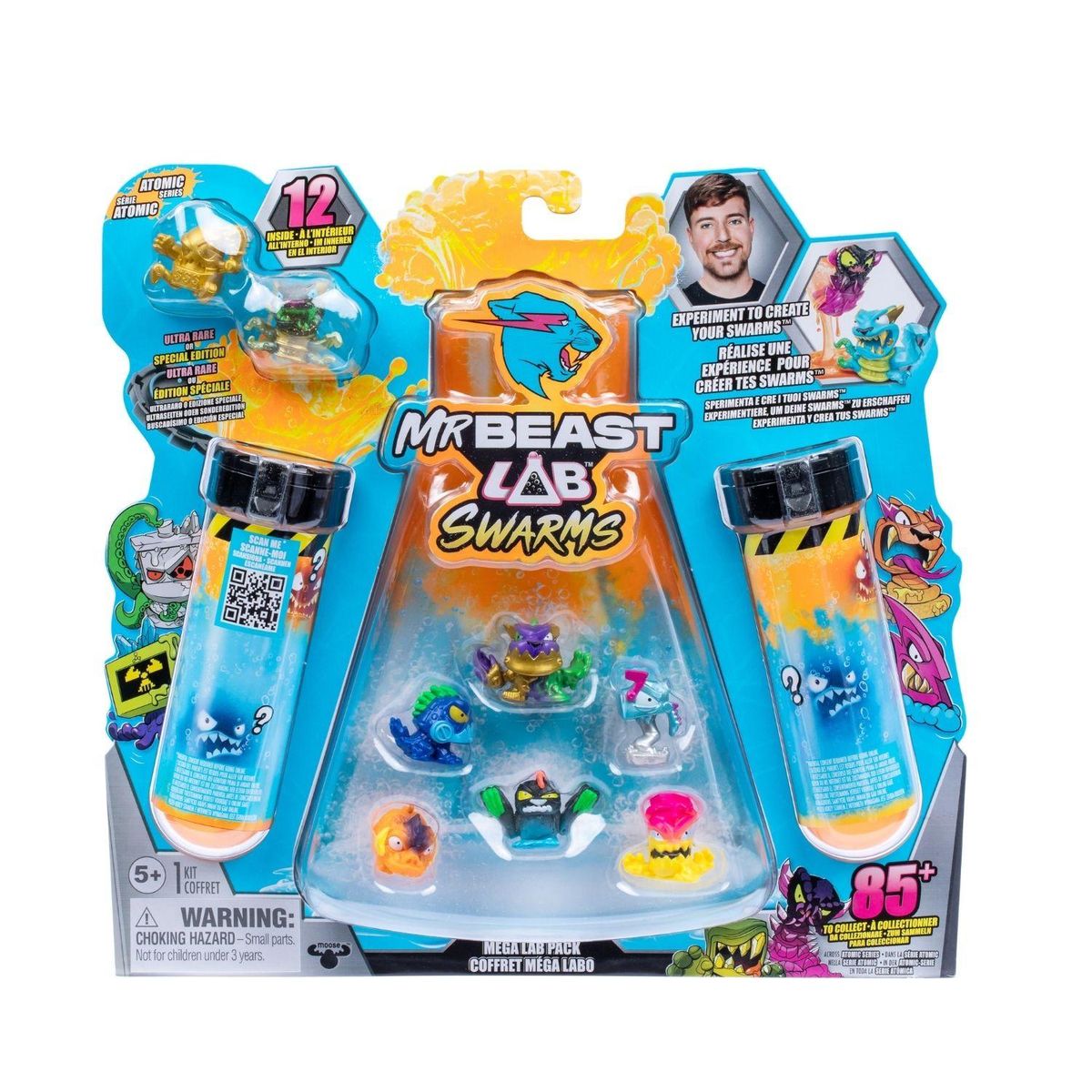 MR BEAST LAB - Juguete Mega Laboratorio x12 Figuras Aleatorio Mr Beast